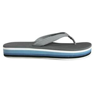 Hari Mari Dunes Sunset Platform Flip Flop Sandals Women 10 Gray Blue Beach Pool